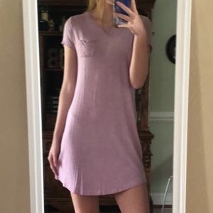 Baby Pink Tee Shirt Dress